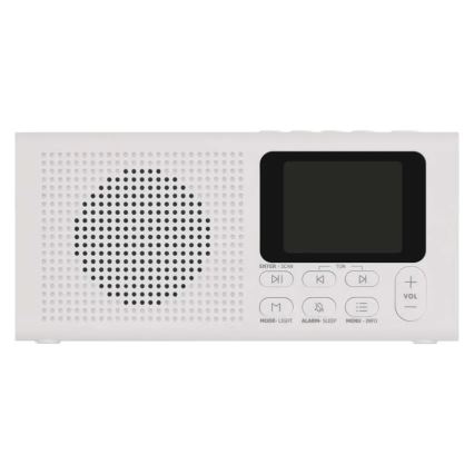 Radio DAB DAB+ FM 3W/5V/4xAA bijela