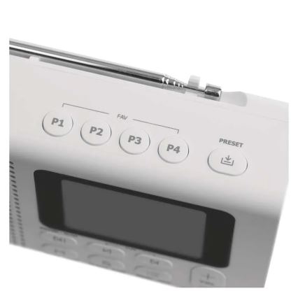 Radio DAB DAB+ FM 3W/5V/4xAA bijela