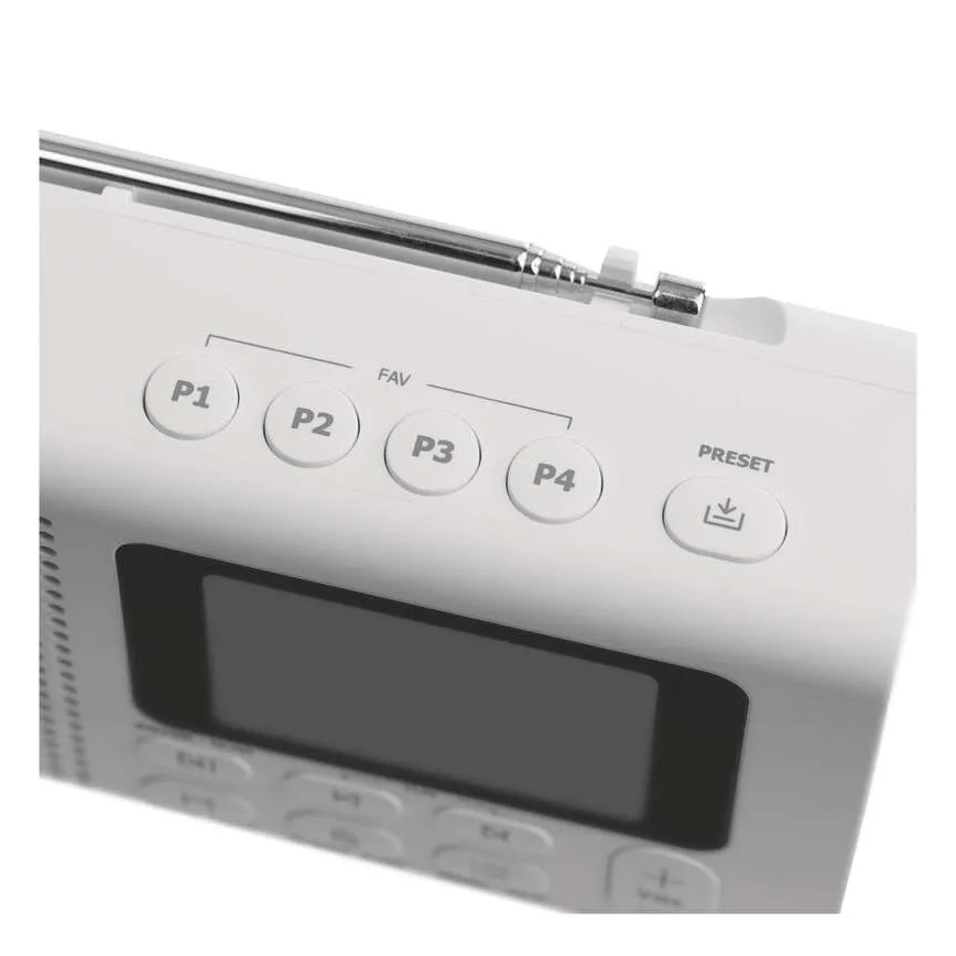 Radio DAB DAB+ FM 3W/5V/4xAA bijela