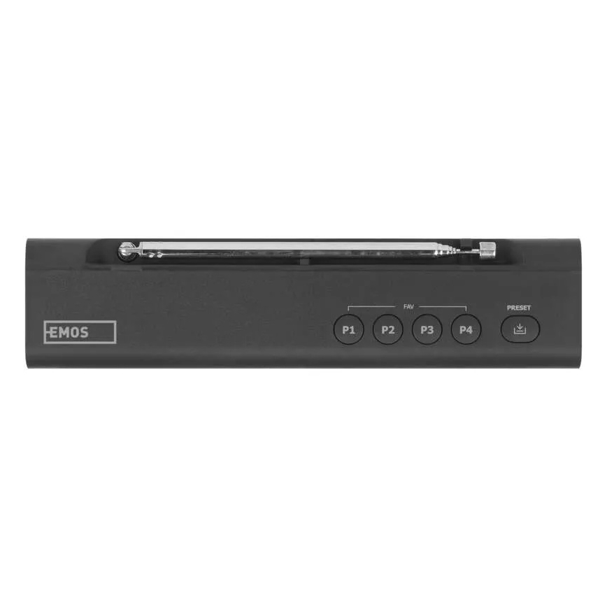 Radio DAB DAB+ FM 3W/5V/4xAA crna
