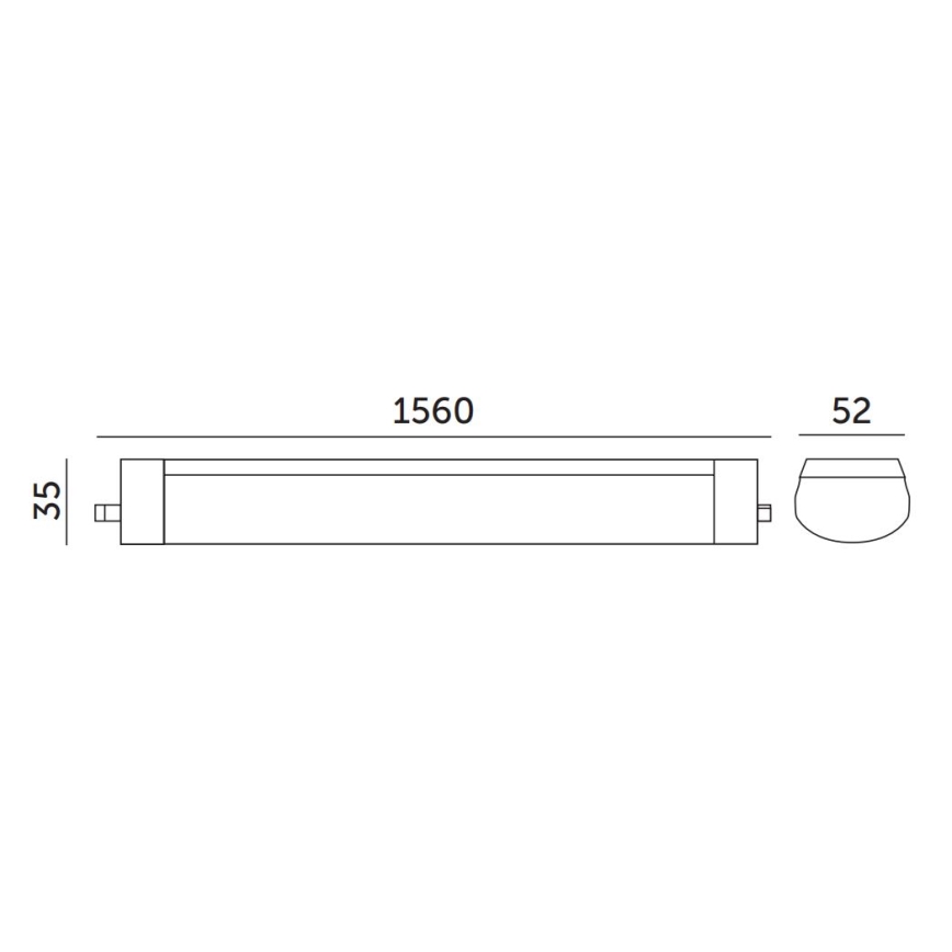 Radna fluorescentna svjetiljka LED/48W/230V IP65 4000K 156 cm