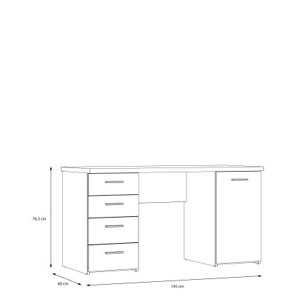 Radni stol ARENO u bijeloj boji