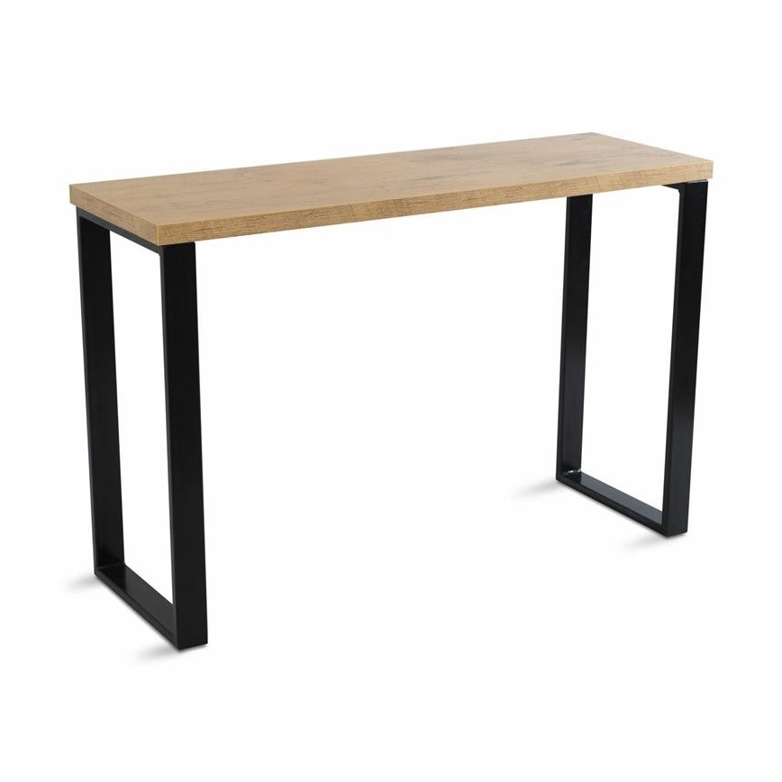 Radni stol BLAT 120x40 cm crna/smeđa
