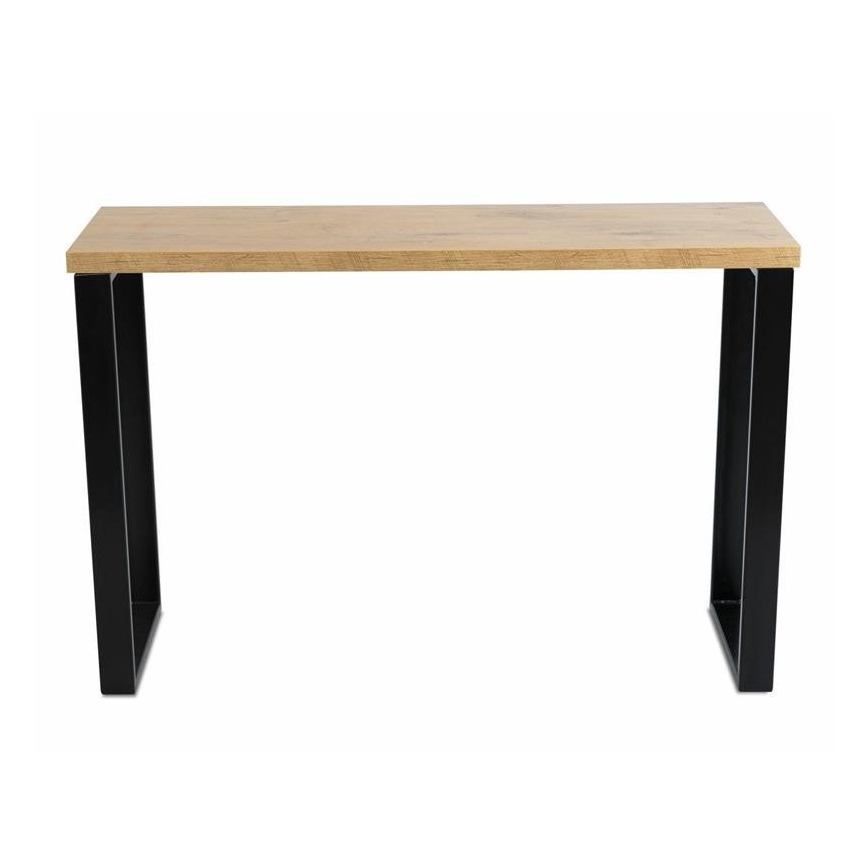 Radni stol BLAT 120x40 cm crna/smeđa