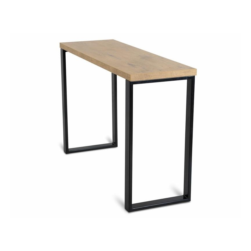Radni stol BLAT 120x40 cm crna/smeđa
