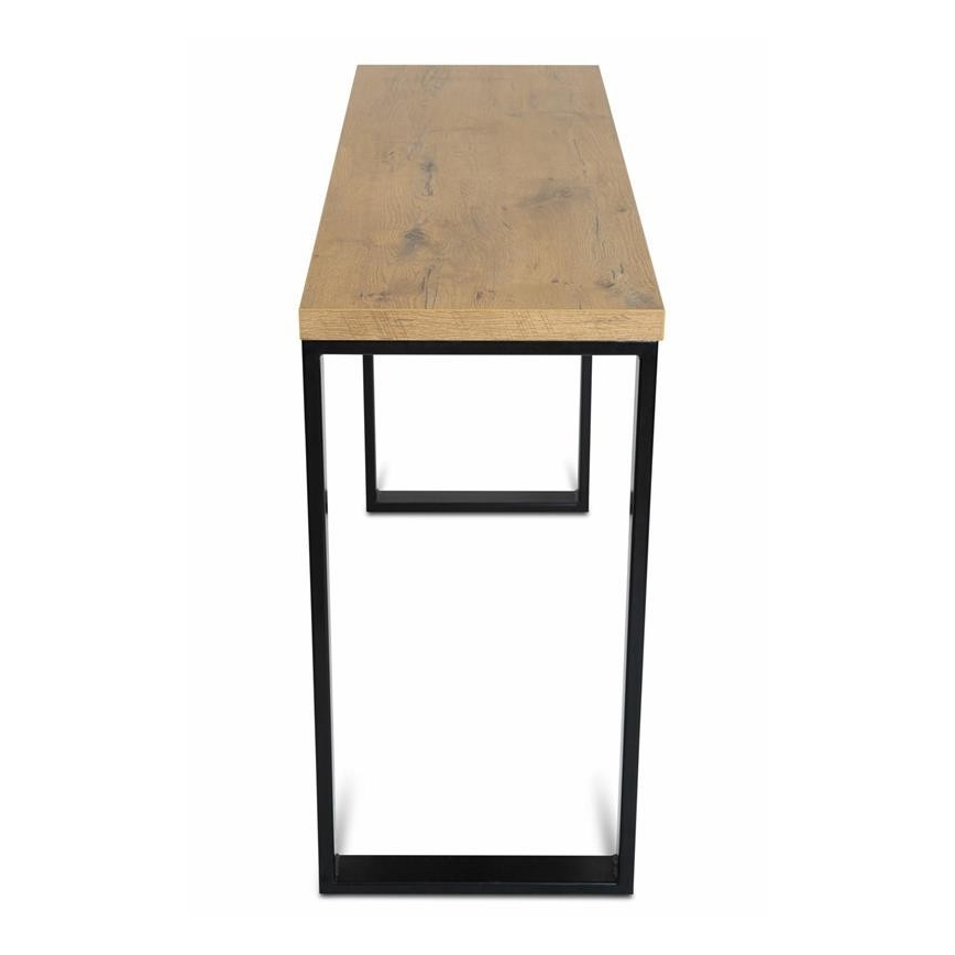 Radni stol BLAT 120x40 cm crna/smeđa