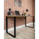 Radni stol BLAT 160x60 cm crna/smeđa