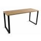 Radni stol BLAT 160x60 cm crna/smeđa