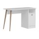 Radni stol CANNAS 110x74 cm bijela/smeđa