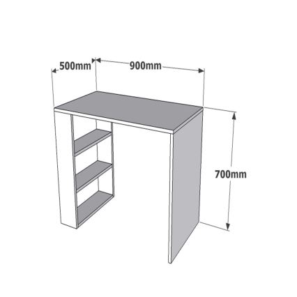 Radni stol COOL 70x90 cm bijela