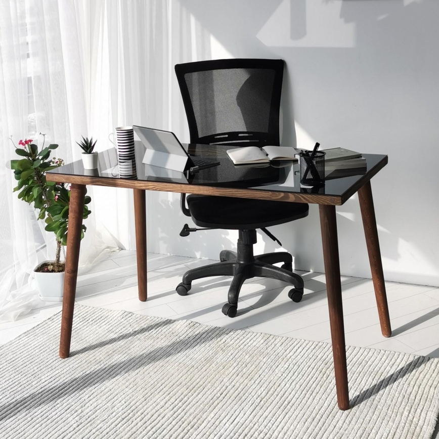 Radni stol COZY 73x110 cm borovina/crna