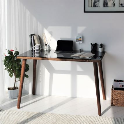 Radni stol COZY 73x110 cm borovina/crna