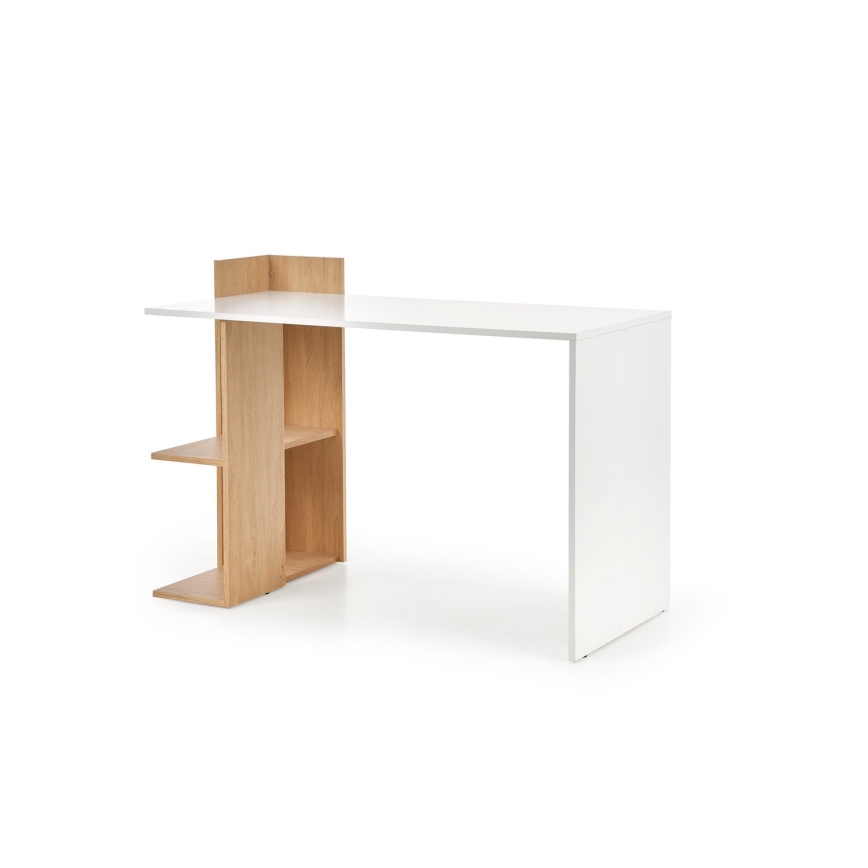 Radni stol COZYRA hrast/bijela