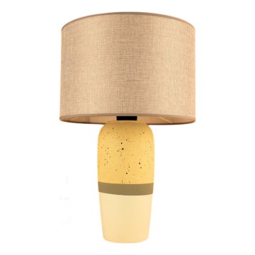 RAMZES stolna lampa 1xE27/40W/230V bež/žuta