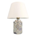 RAMZES stolna lampa 1xE27/40W/230V bijela/siva