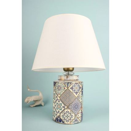 RAMZES stolna lampa 1xE27/40W/230V bijela/siva