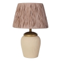 RAMZES stolna lampa 1xE27/40W/230V kremasta/smeđa