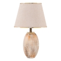 RAMZES Stolna lampa 1xE27/40W/230V kremasta/zlatna