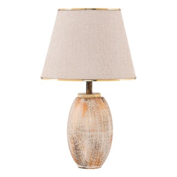 RAMZES Stolna lampa 1xE27/40W/230V kremasta/zlatna