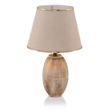 RAMZES Stolna lampa 1xE27/40W/230V kremasta/zlatna