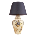 RAMZES Stolna lampa 1xE27/40W/230V Plava/Bež