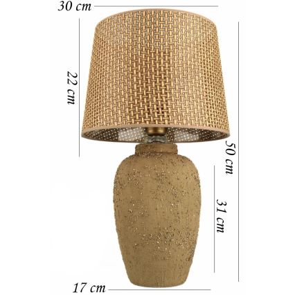 RAMZES stolna lampa 1xE27/40W/230V smeđa