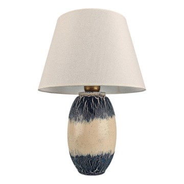 RAMZES Stona lampa 1xE27/40W/230V bež/plava