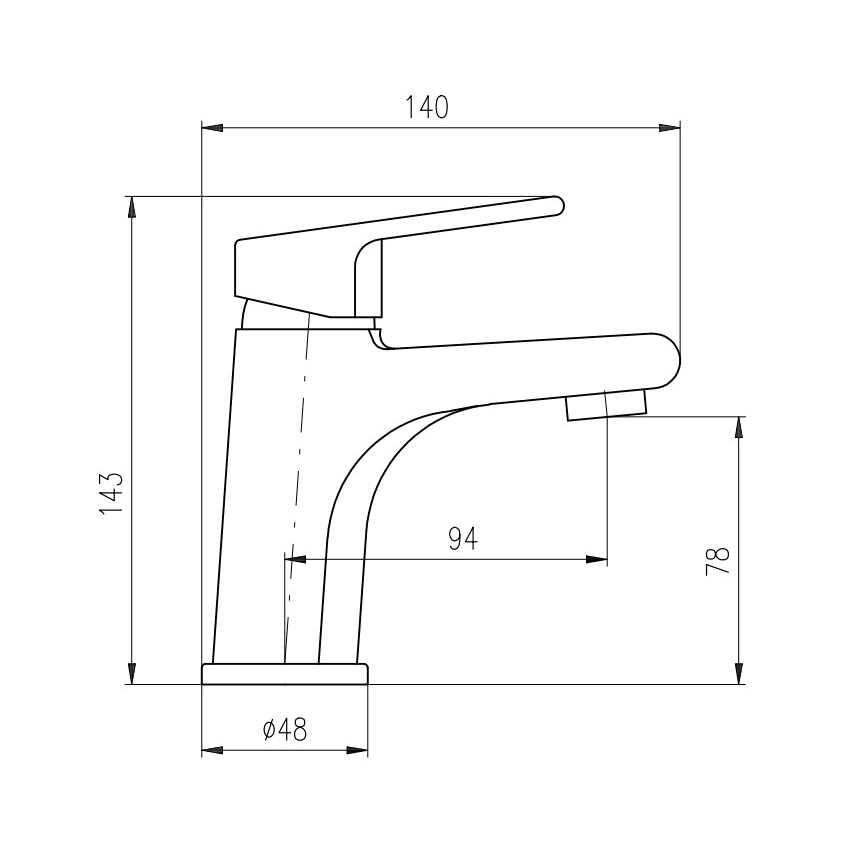 RAV Slezák CO126.0CMATZ - Slavina za umivaonik COLORADO 14,3 cm crna/zlatna