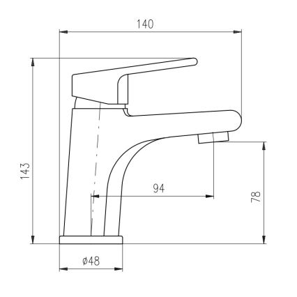 RAV Slezák CO126.0Z - Miješalica za umivaonik COLORADO 14,3 cm sjajna zlatna