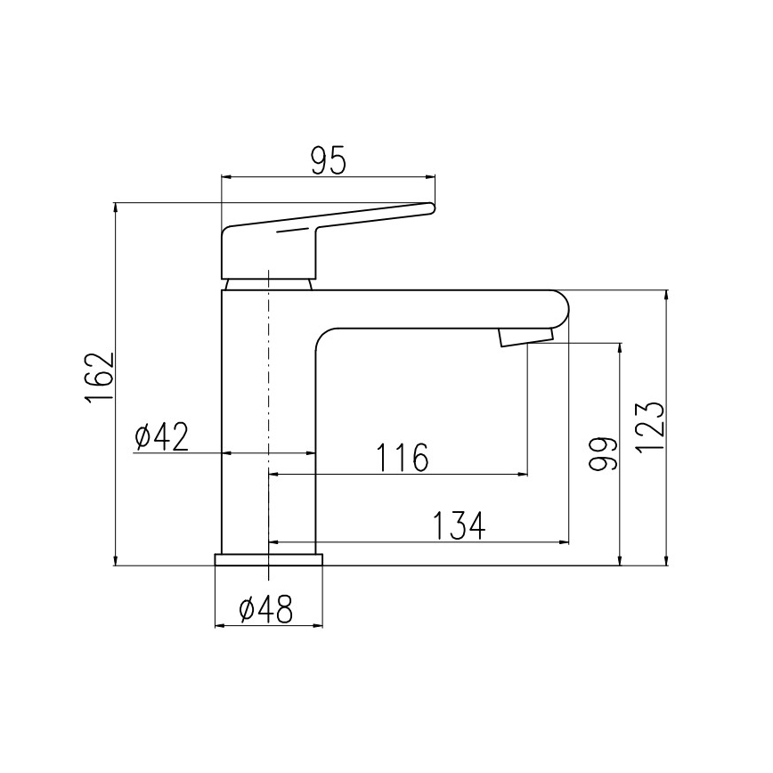 RAV Slezák CO128.0CMATZ - Slavina za umivaonik COLORADO 16,2 cm crna/zlatna