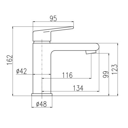 RAV Slezák CO128.0Z - Slavina za umivaonik COLORADO 16,2 cm sjajno zlatna