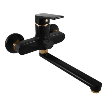 RAV Slezák CO153.5CMATZ - Kupaonska miješalica za kadu COLORADO crna/zlatna