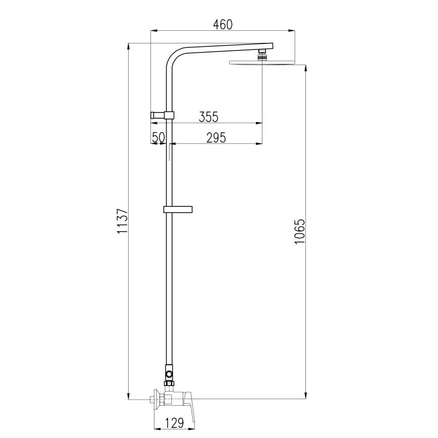 RAV Slezák CO182.5/6 - Tuš set s baterijom COLORADO, sjajni krom