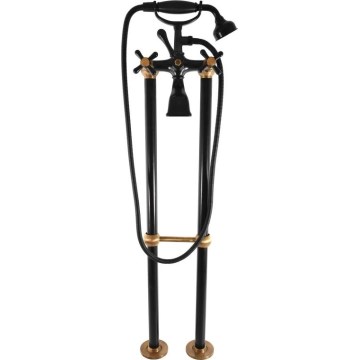 RAV Slezák MK150.5/2CMATSM - Set za kadu s miješalicom MORAVA RETRO crna/mesing