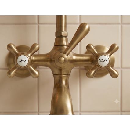 RAV Slezák MK159.5/2SM - Set za kadu s miješalicom MORAVA RETRO, antikni mesing