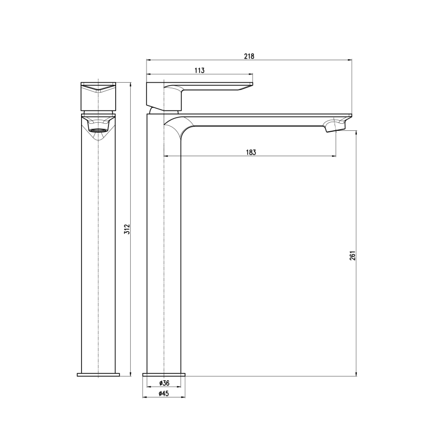 RAV Slezák NL130.0ZK - Slavina za umivaonik NIL 31,2 cm, četkano zlato