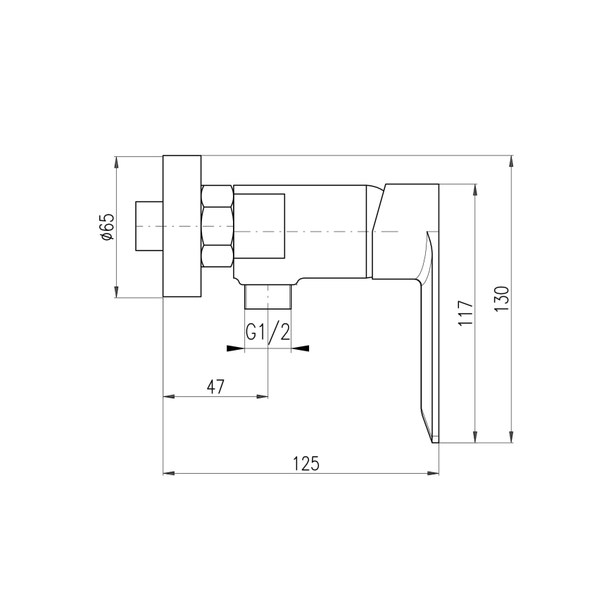 RAV Slezák NL181.5CMAT - Tuš miješalica NIL, mat crna