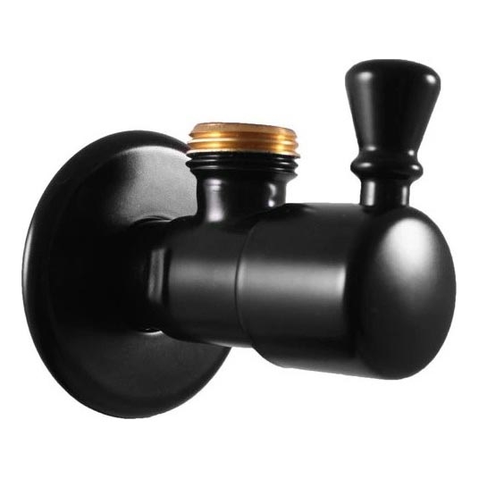 RAV Slezák RV0112CMAT - Kutni ventil RETRO mat crne boje