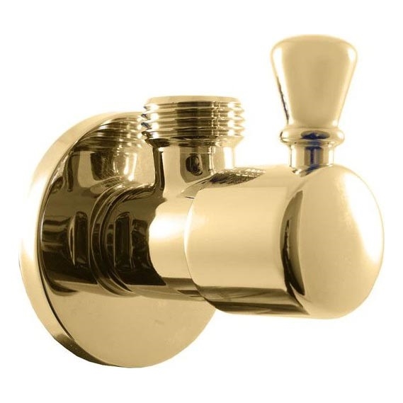 RAV Slezák RV0112Z - kutni RETRO ventil u sjajnoj zlatnoj boji