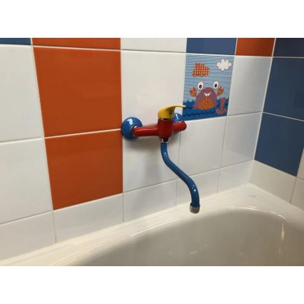 RAV Slezák SAJ001.5/21 - Slavina za umivaonik JUNIOR crvena/plava/žuta