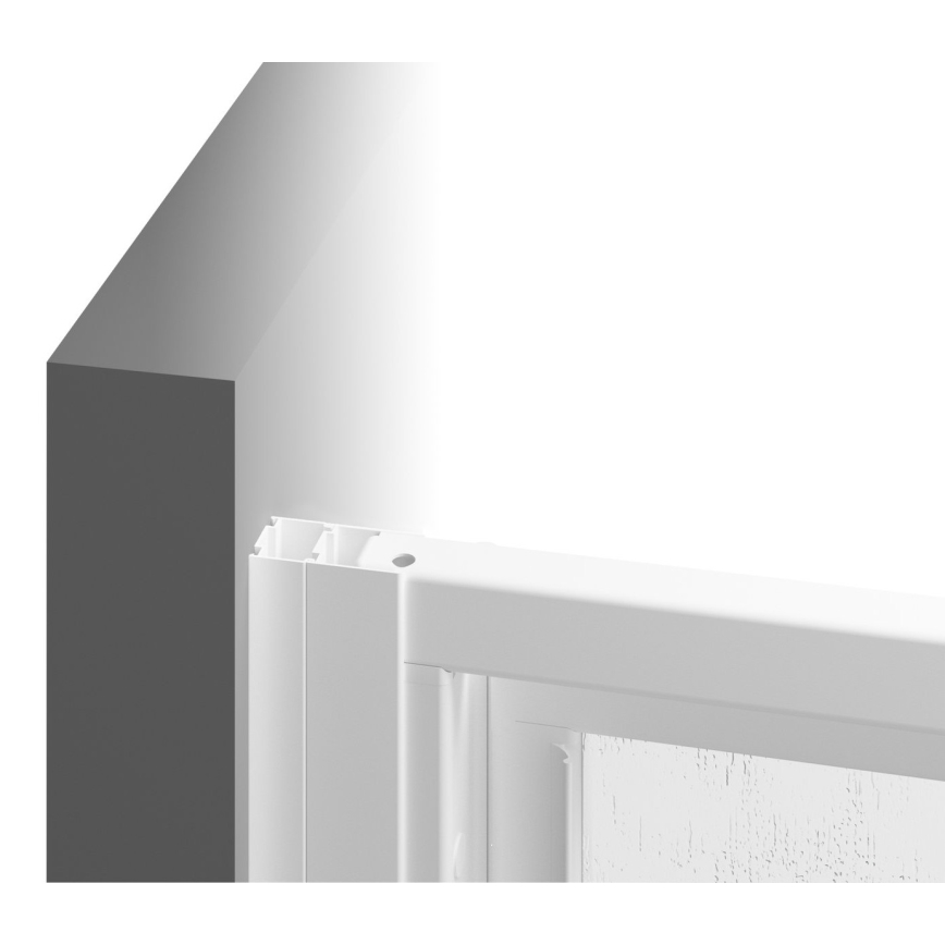 Ravak 00V701R211 - Trodijelna tuš vrata SUPERNOVA 90x198 cm bijela