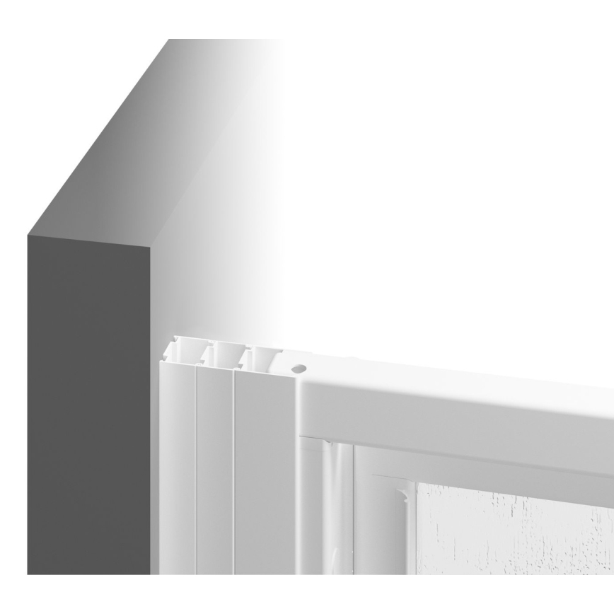 Ravak 00V701R211 - Trodijelna tuš vrata SUPERNOVA 90x198 cm bijela