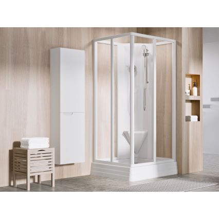 Ravak A007701120 - Kvadratna tuš kadica ANGELA 90x90 cm bijela