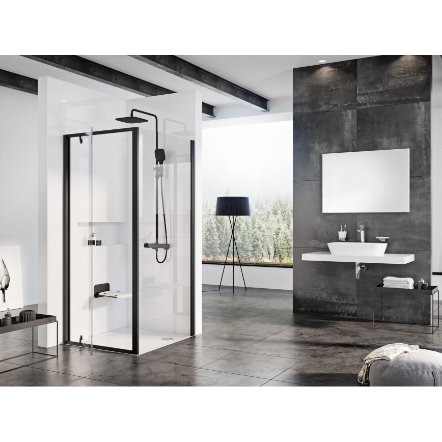 Ravak B8F0000060 - Preklopno sjedalo za tuš OVO crno