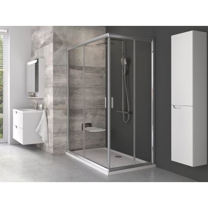 Ravak B8F0000060 - Preklopno sjedalo za tuš OVO crno