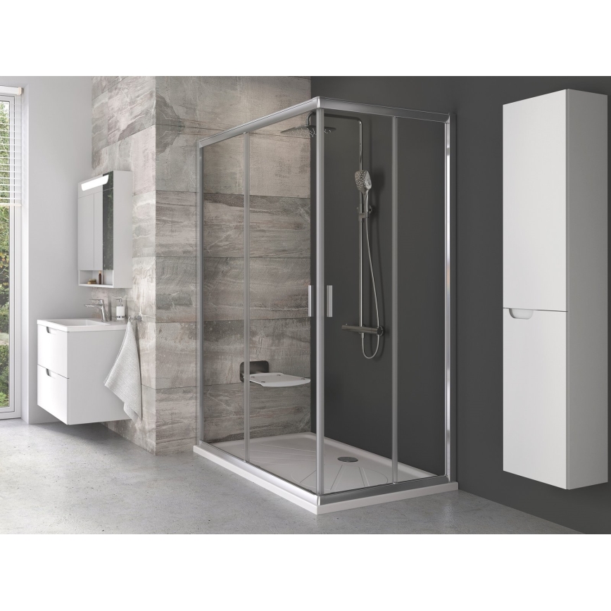 Ravak B8F0000060 - Preklopno sjedalo za tuš OVO crno