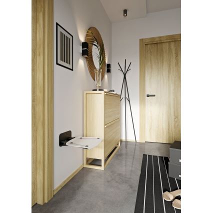 Ravak B8F0000060 - Preklopno sjedalo za tuš OVO crno