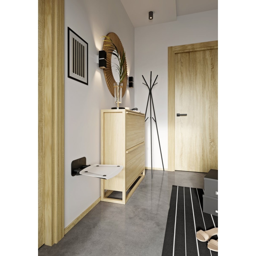 Ravak B8F0000060 - Preklopno sjedalo za tuš OVO crno