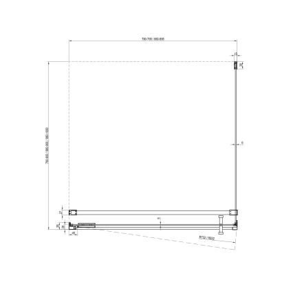 Ravak - Tuš-kabina COOL 90x80 cm sjajni krom