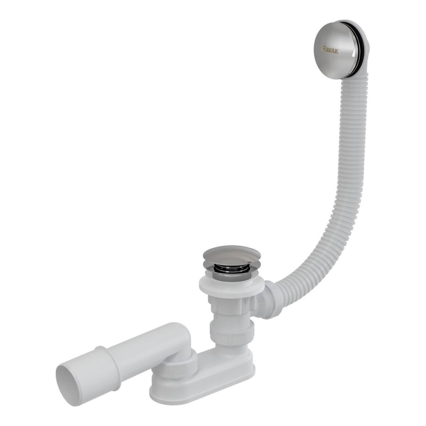 Ravak X01377 - Set ispusta i prelijeva za kadu, sjajni krom